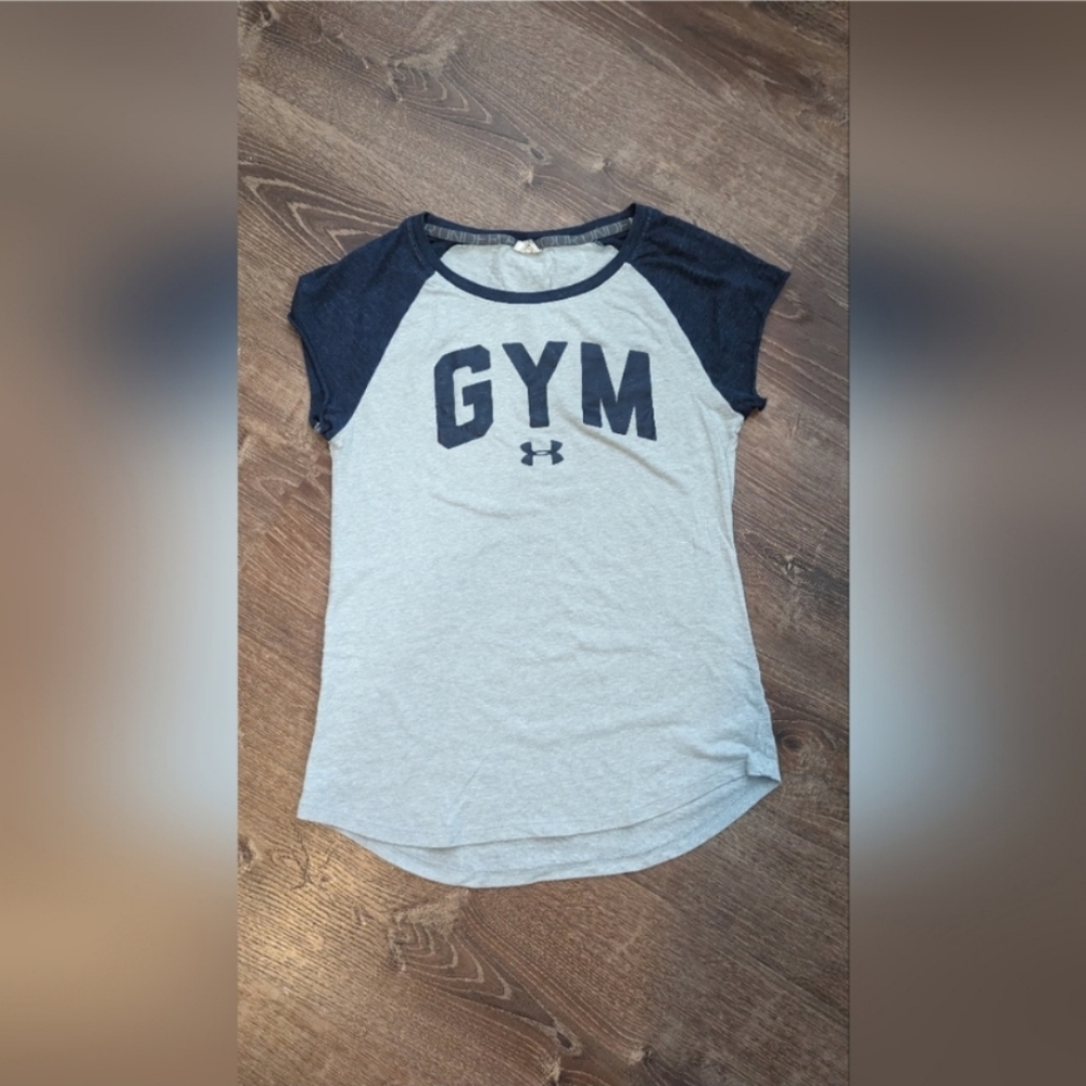 Under Armour Women Charged Cotton Pretty Gritty Logo Tee T-Shirt Xs